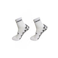 White Quarter Grip Socks